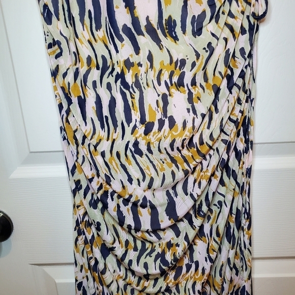 House Of Harlow 1960 Women’s Sleeveless Side Cutout Ruched Maxi Dress L - Picture 3 of 11